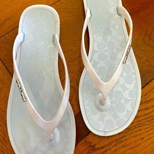 Like new!  Coach flip-flops.  Size 7.